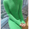 High-Neck Knit Sweater Dress | MzStar Fashion | view 4