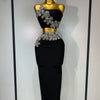 Flower Diamond Bandage Maxi Set | MzStar Fashion