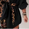 Leopard Lace-Up Shirt Dress | MzStar Fashion | view 5