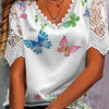 Floral Lace Crochet Tee | MzStar Fashion | view 3