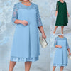 Plus-Size Lace Chiffon Dress | MzStar Fashion | view 5