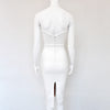 Contrast Lace Bandage Midi Dress | MzStar Fashion | view 5
