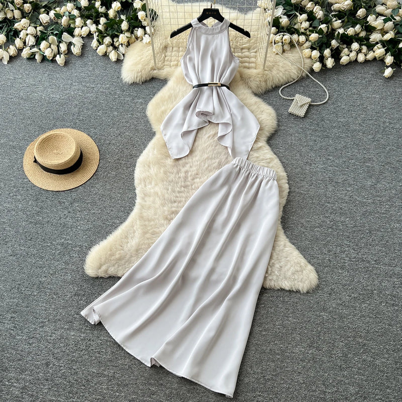 Halter Backless Two-Piece Set | MzStar Fashion | view 6