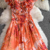 Lace Trim Tiered Midi Dress | MzStar Fashion | view 8
