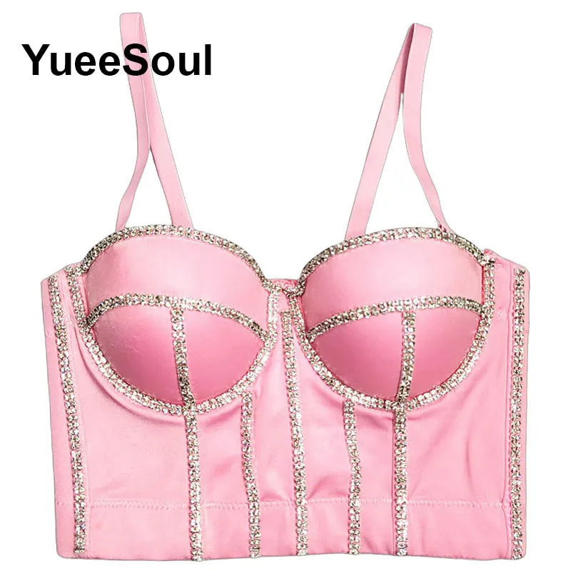 Pink Floral Y2K Corset Top | MzStar Fashion | view 2