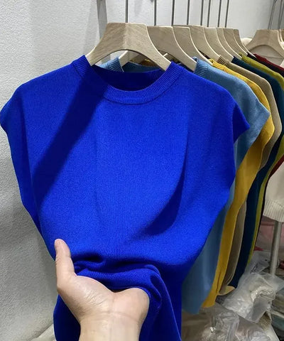 Ice-Silk Knit Tee | MzStar Fashion