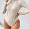 Ribbed Turtleneck Bodysuit | MzStar Fashion