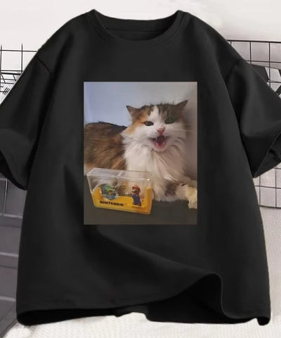 007n7 Cat Gamer Tee | MzStar Fashion