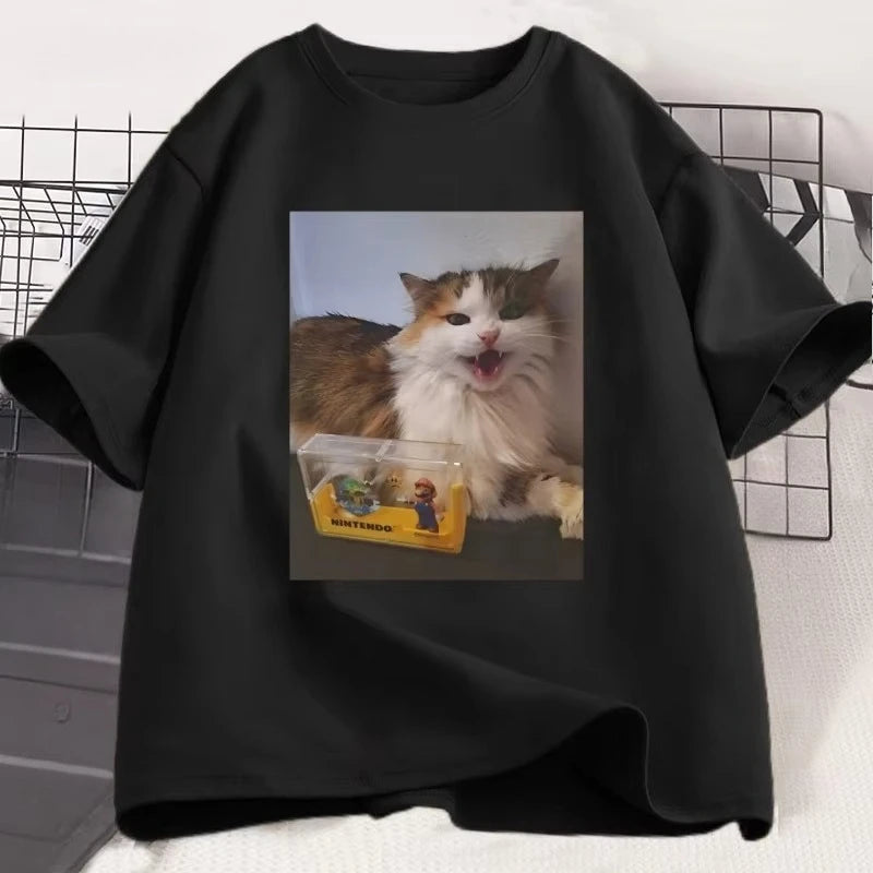 007n7 Cat Gamer Tee | MzStar Fashion