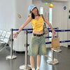 Loose Denim Bermuda Shorts | MzStar Fashion | view 8