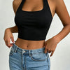 Backless Square-Neck Halter Top | MzStar Fashion | view 8