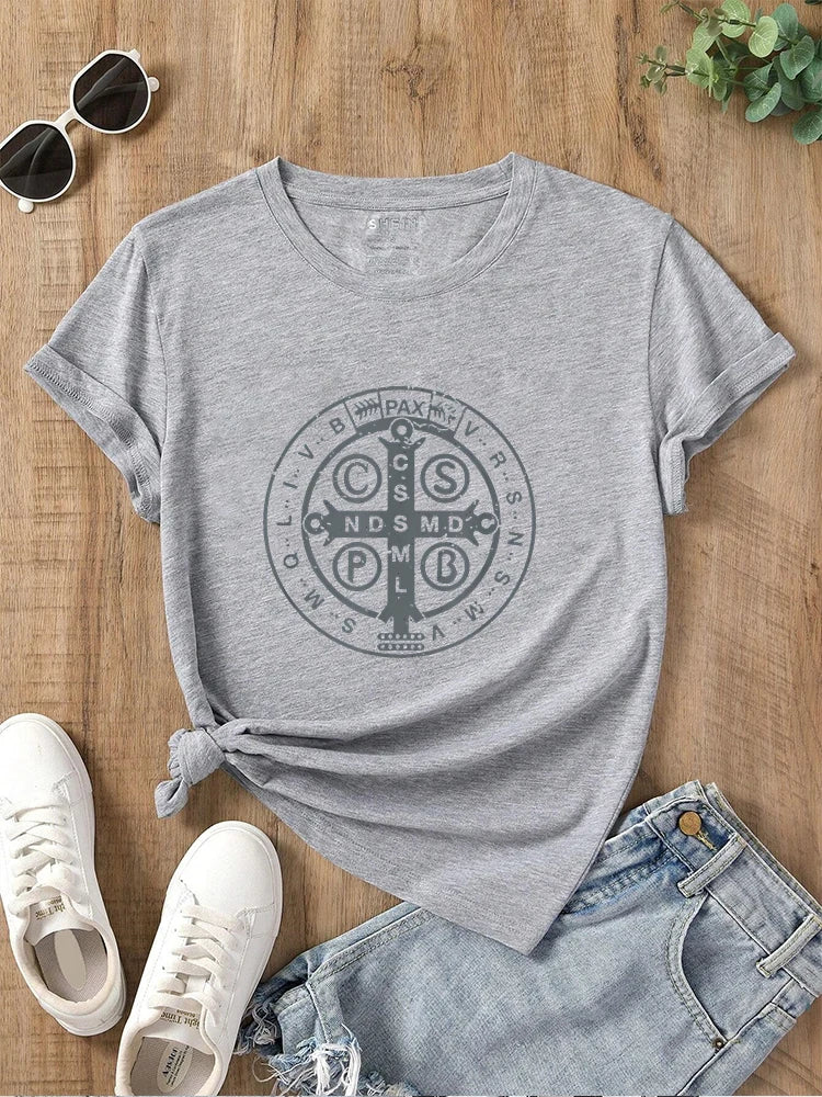 Saint Benedict Medal Tee | MzStar Fashion | view 6