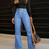 Retro Stretch Flared Jeans | MzStar Fashion | view 3
