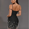 Crystal Beaded Bandage Mini Dress | MzStar Fashion | view 5