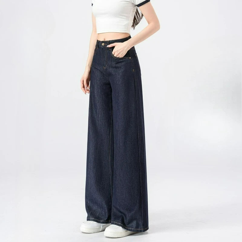 Lightweight Wide-Leg Jeans | MzStar Fashion | view 2