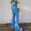 Washed Skinny Flare Jeans | MzStar Fashion | view 2
