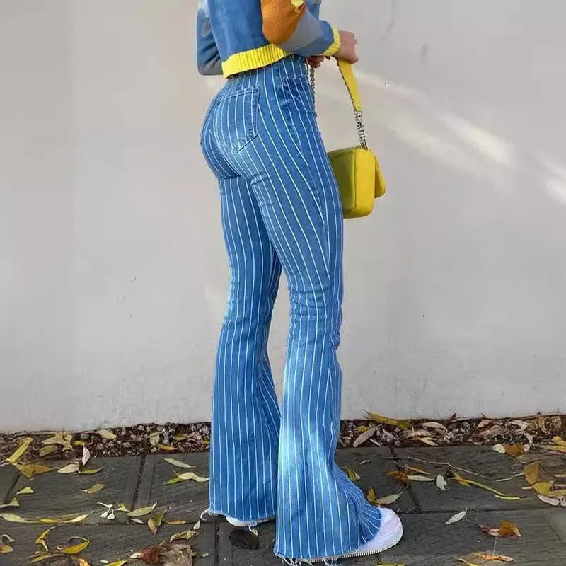 Washed Skinny Flare Jeans | MzStar Fashion | view 2