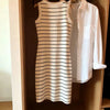Striped Round-Neck Tank Dress | MzStar Fashion | view 2