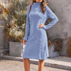 Turtleneck Knit Sweater Dress | MzStar Fashion | view 7