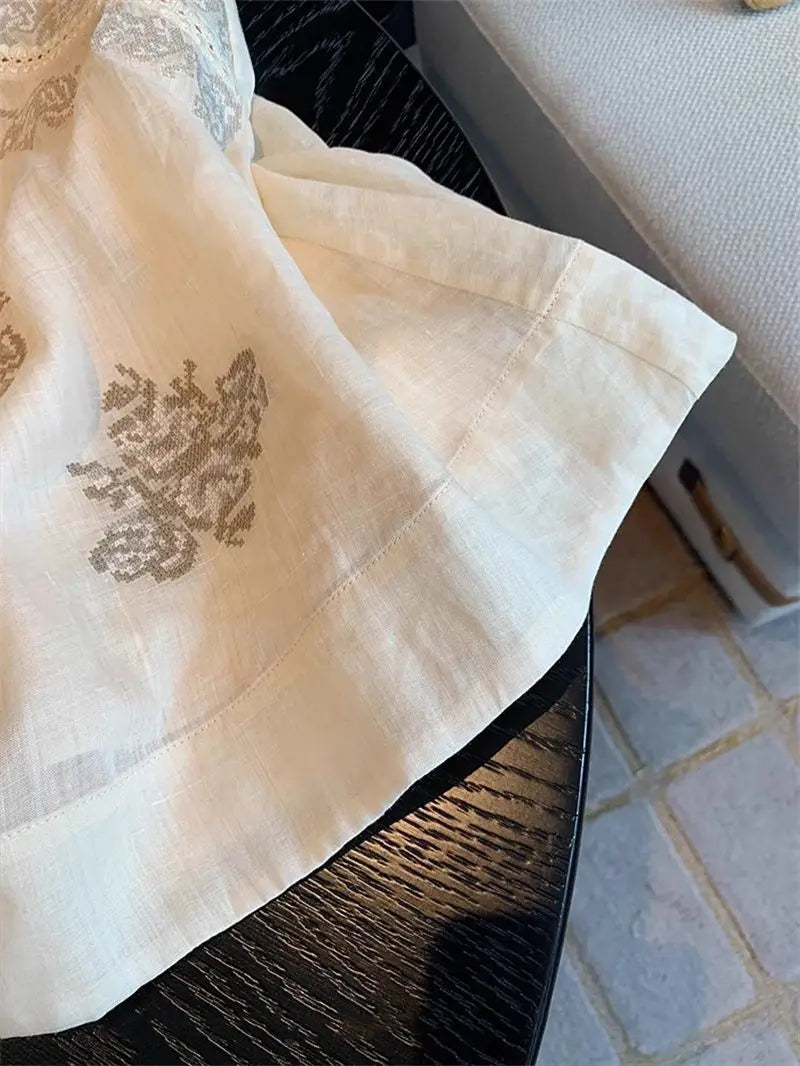 Embroidered Sleeveless Blouse | MzStar Fashion | view 5