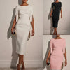 Beaded Half-Sleeve Midi Dress | MzStar Fashion | view 8
