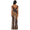 Leopard Lace Fishtail Maxi Dress | MzStar Fashion | view 6