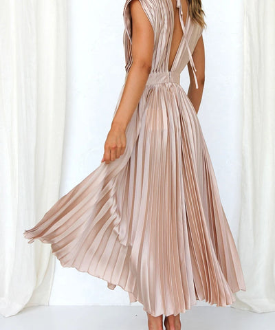 Strapless Patchwork Maxi Dress