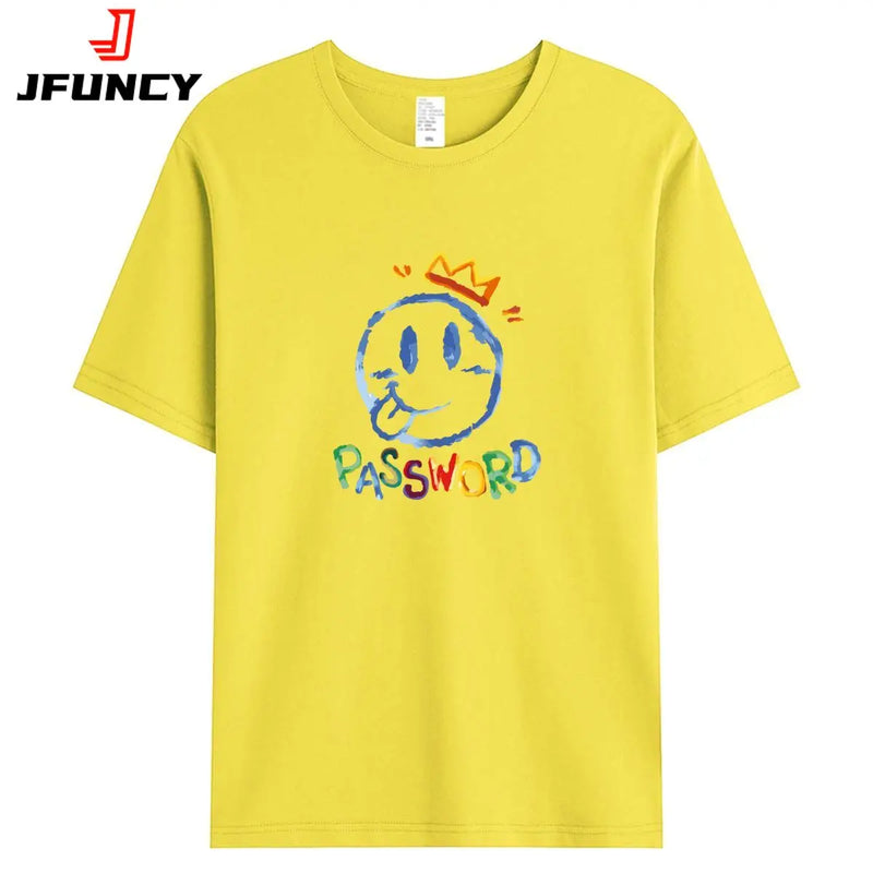 Cartoon Print Oversized Tee | MzStar Fashion