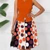 Polka Dot Peplum A-Line Dress | MzStar Fashion | view 3