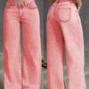 Vintage Washed Straight Jeans | MzStar Fashion | view 8