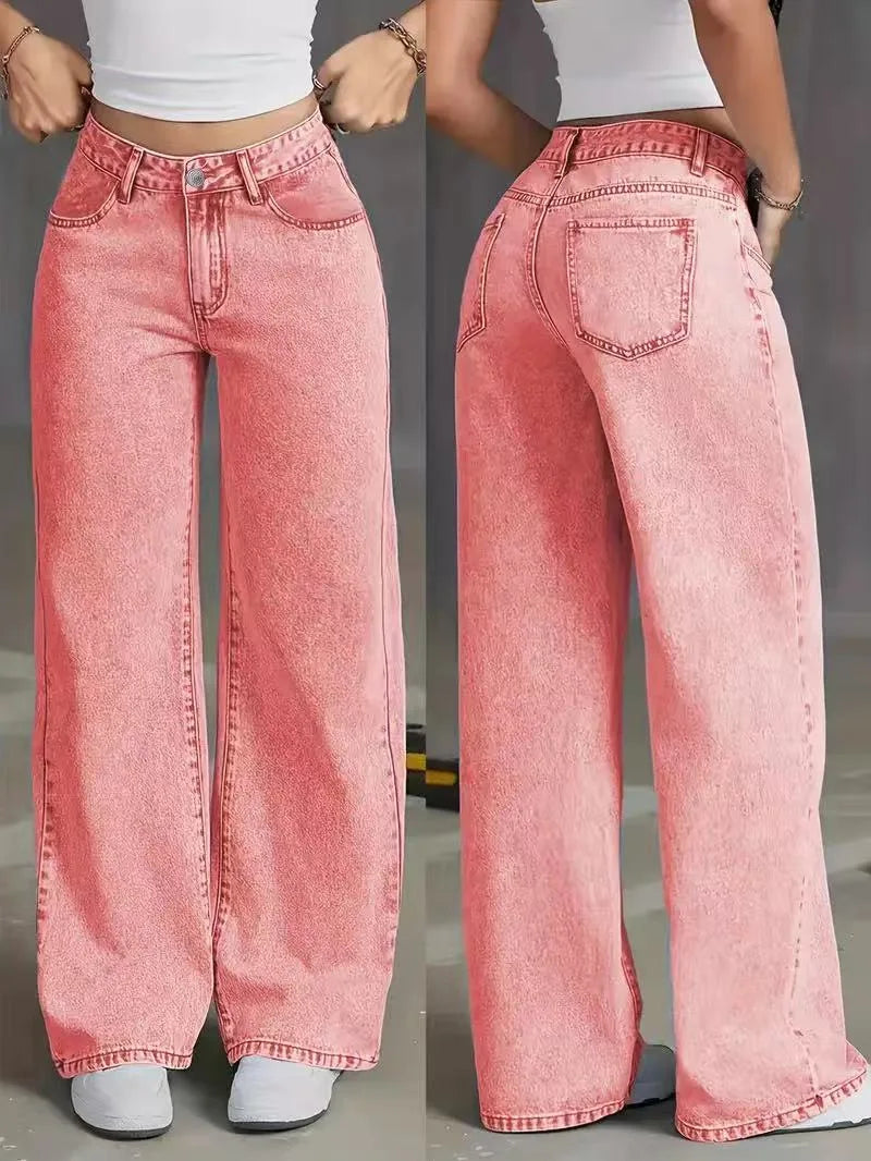Vintage Washed Straight Jeans | MzStar Fashion | view 8