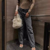 Distressed Button-Fly Skinny Jeans | MzStar Fashion | view 4