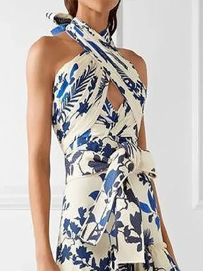 Boho Floral Off-Shoulder Maxi Dress | MzStar Fashion | view 5
