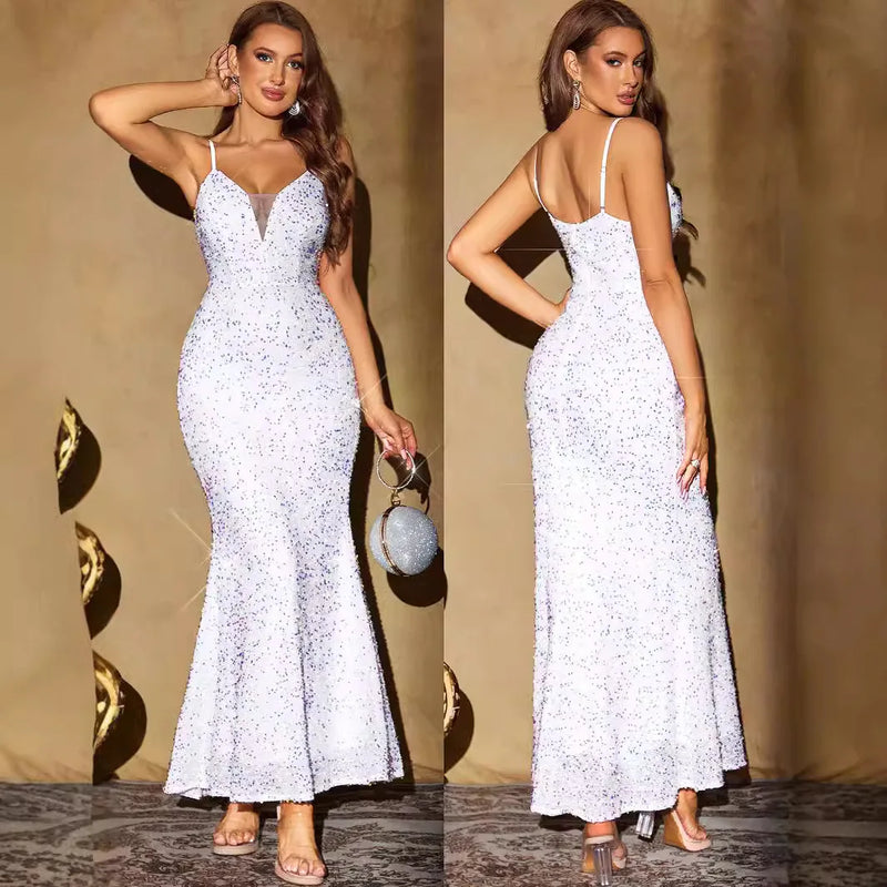 Sequin Bodycon Evening Dress | MzStar Fashion