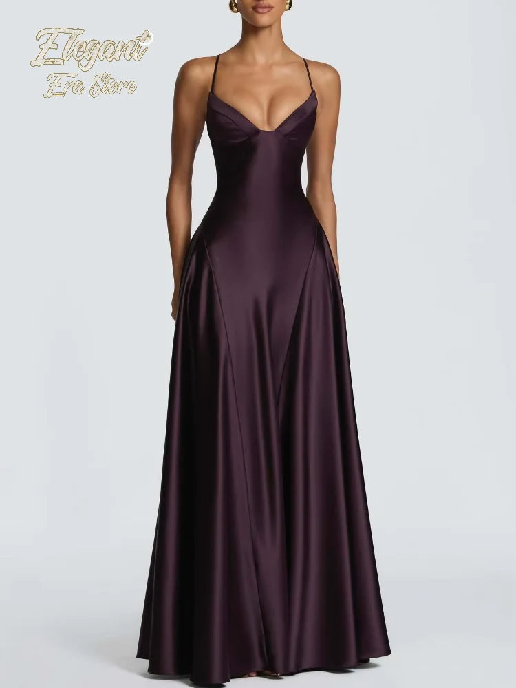 Yellow Satin Bustier Maxi Dress | MzStar Fashion | view 3
