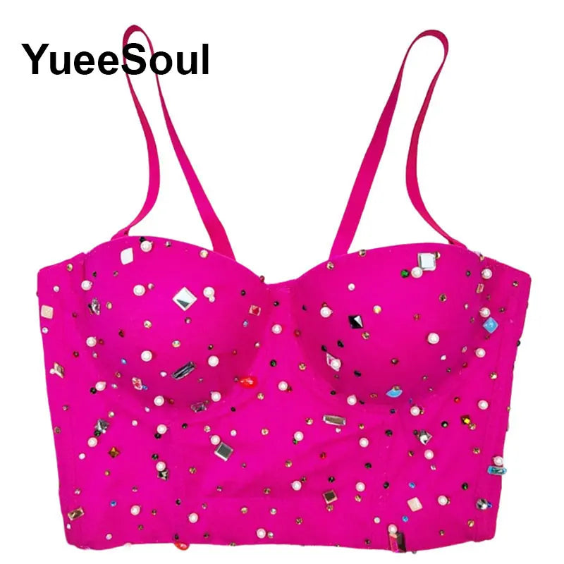 Rose Diamond Corset Cami | MzStar Fashion | view 6