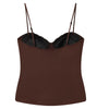 Brown Lace Bustier Cami | MzStar Fashion | view 5