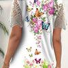 Floral Lace Crochet Tee | MzStar Fashion | view 7