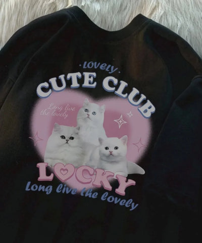 Cute Graphic Crew Tee | MzStar Fashion