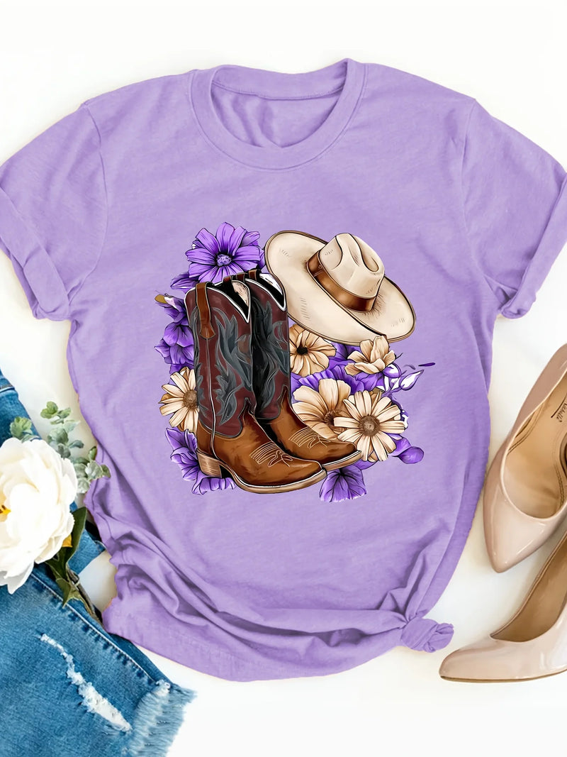Cowboy Boots Western Tee | MzStar Fashion | view 4