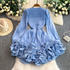 3D Floral Gauze Mini Dress | MzStar Fashion | view 4