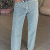 Rhinestone Washed Mom Jeans | MzStar Fashion | view 8
