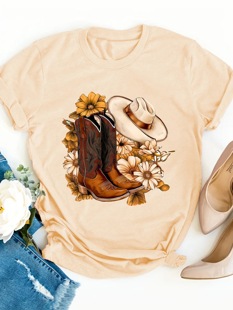 Cowboy Boots Western Tee | MzStar Fashion | view 3