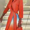 Plaid V-Neck Midi Dress | MzStar Fashion | view 3