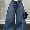 Y2K Flared Wide-Leg Jeans | MzStar Fashion | view 7