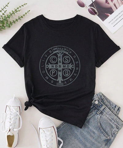 Saint Benedict Medal Tee | MzStar Fashion