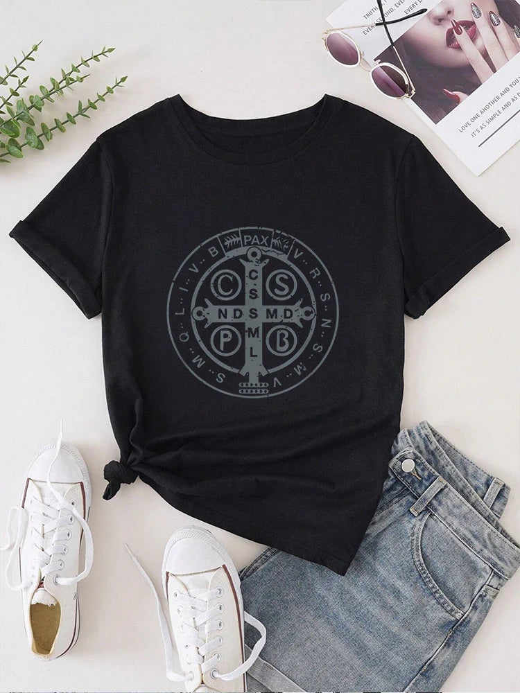 Saint Benedict Medal Tee | MzStar Fashion