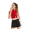 Metallic Mock-Neck Crop Tank | MzStar Fashion | view 5