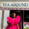 Hot Pink Ruffle Organza Mini Dress | MzStar Fashion | view 4