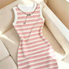 Striped Sleeveless Mini Dress | MzStar Fashion
